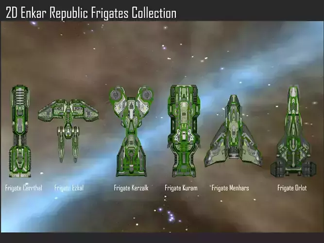 2D Enkar Republic Frigates Collection