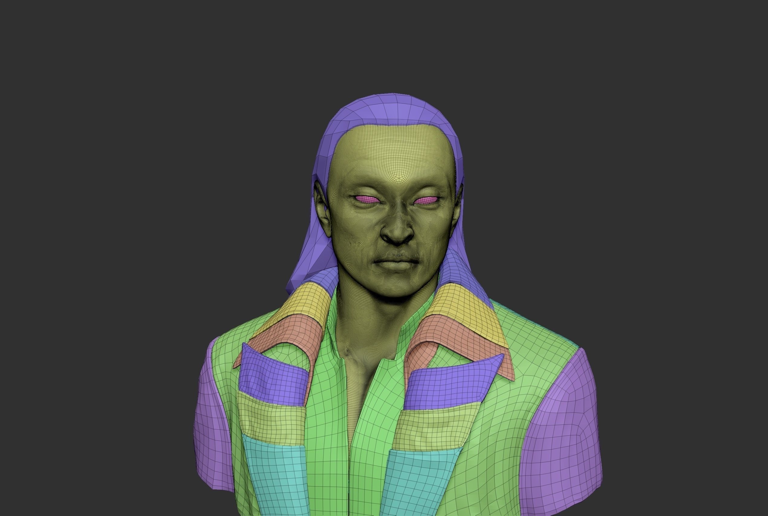 Bust of Carey-Hiroyuki Tagawa 3D model_2