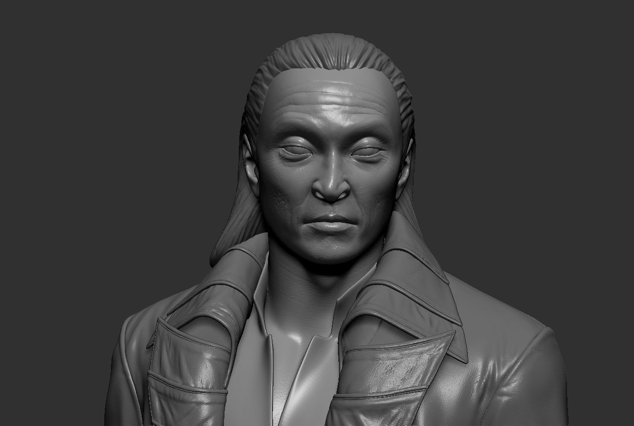 Bust of Carey-Hiroyuki Tagawa 3D model_1