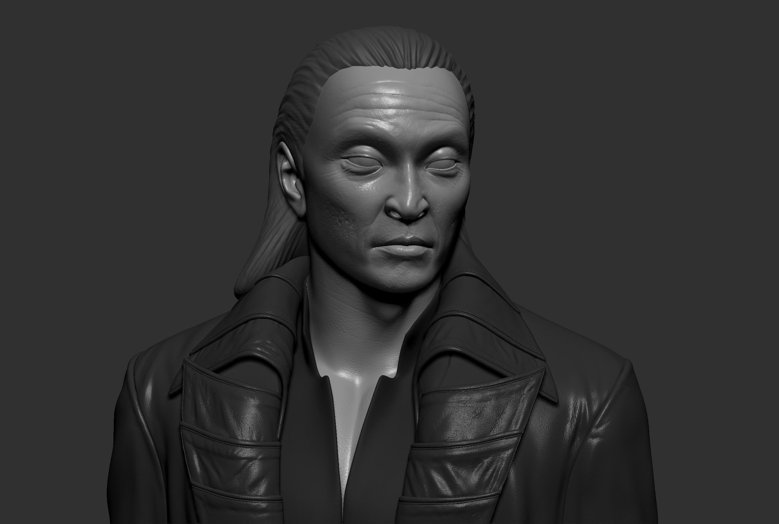 Bust of Carey-Hiroyuki Tagawa 3D model_3