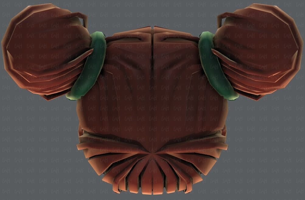 3D Hair style for girl V68 Low-poly 3D model_35