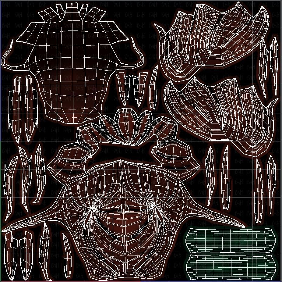 3D Hair style for girl V68 Low-poly 3D model_45