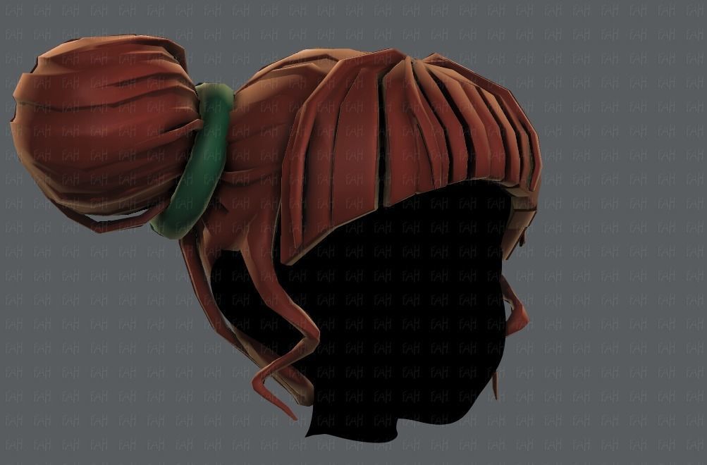 3D Hair style for girl V68 Low-poly 3D model_18