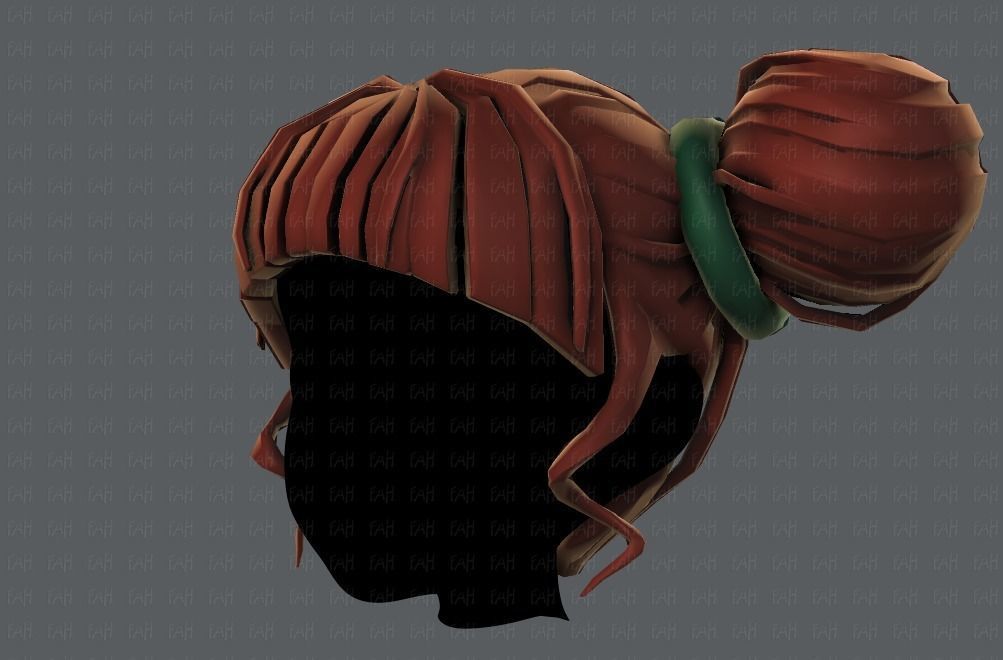 3D Hair style for girl V68 Low-poly 3D model_24