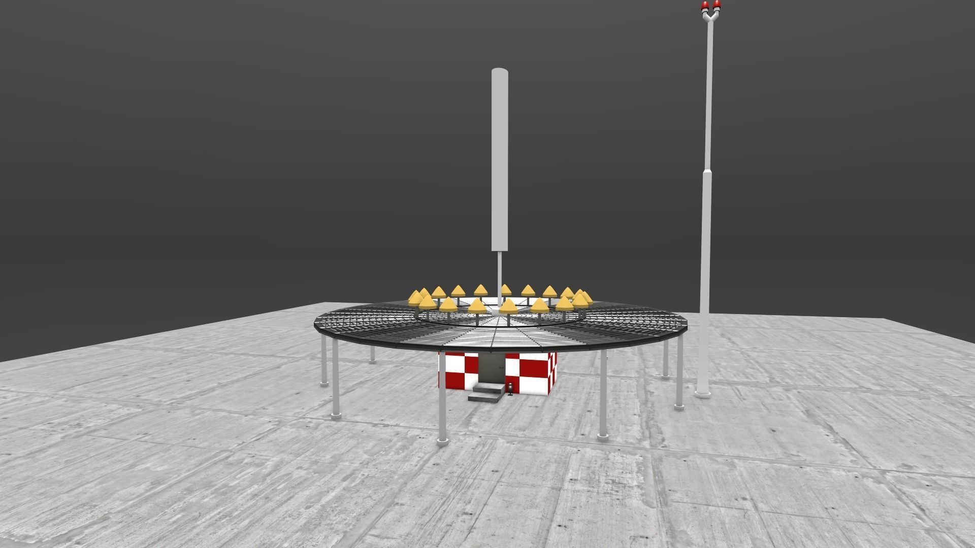 Radio beacon VOR 3D model | CGTrader