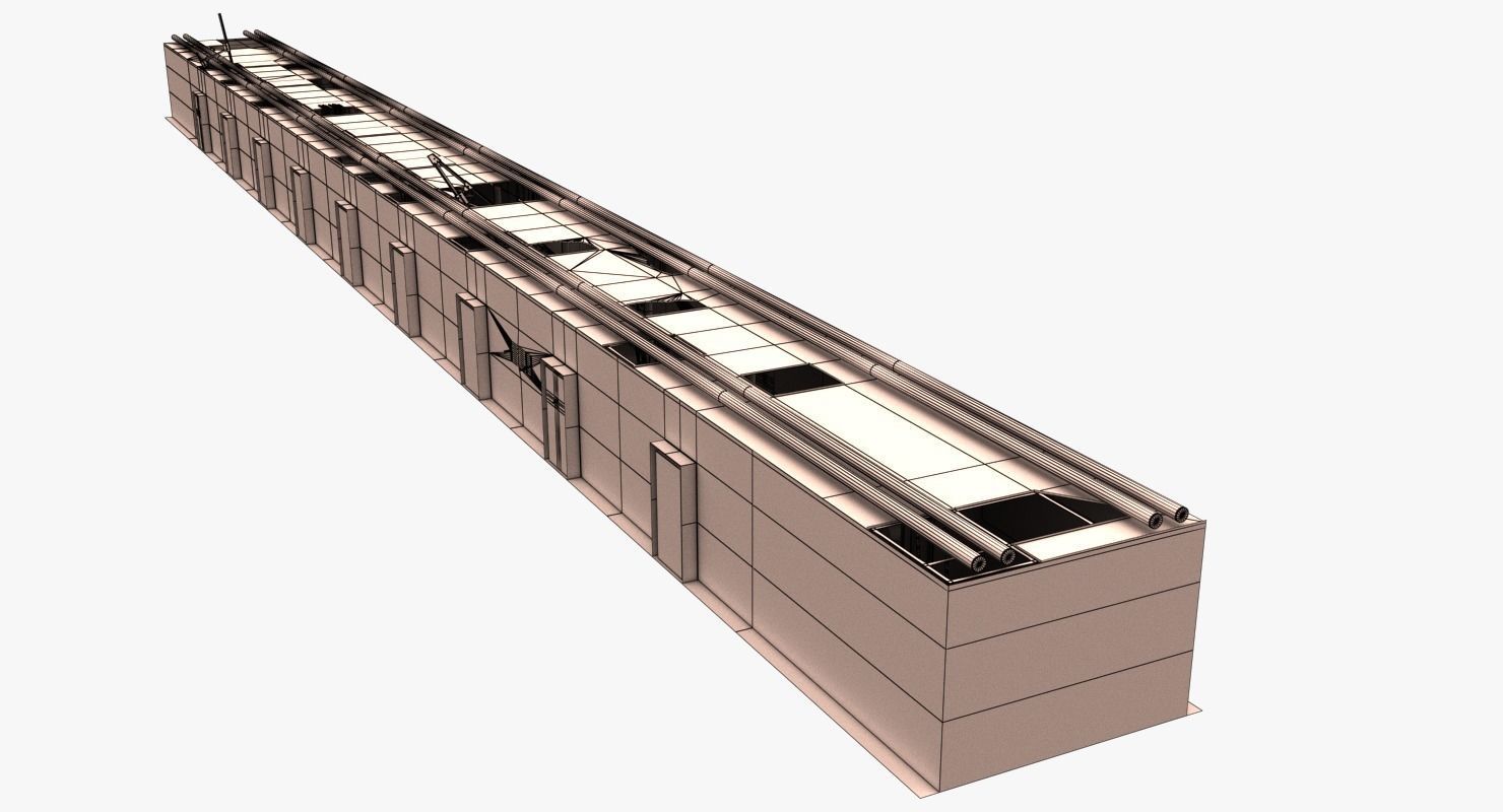 Damaged Hallway MAX 3D model_20