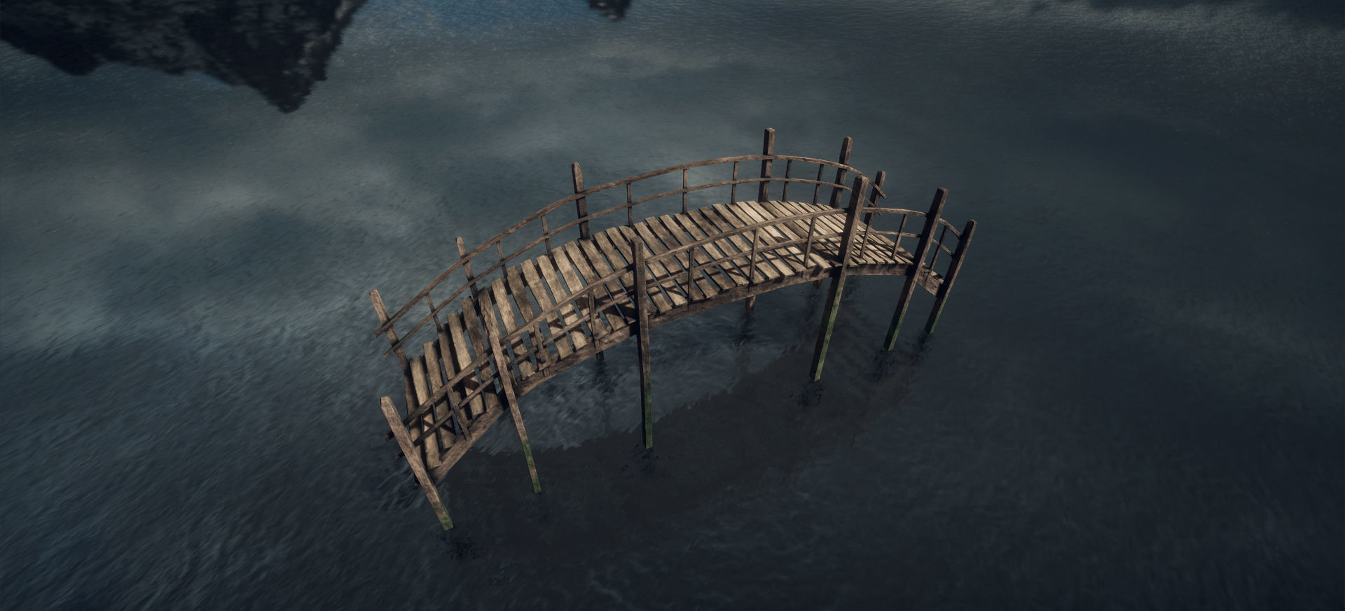 Modular Dock system Low-poly 3D model_3