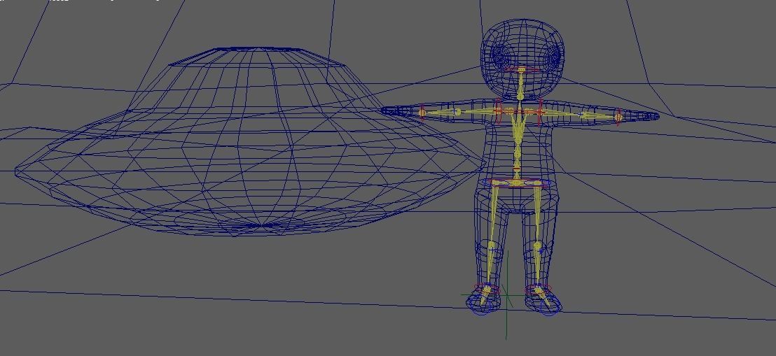 Alien girl Rigged 3D model 3D model_5