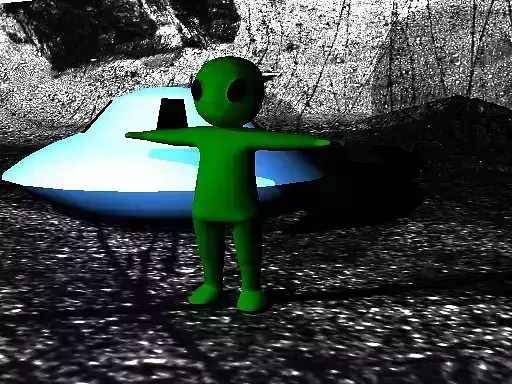 Alien girl Rigged 3D model