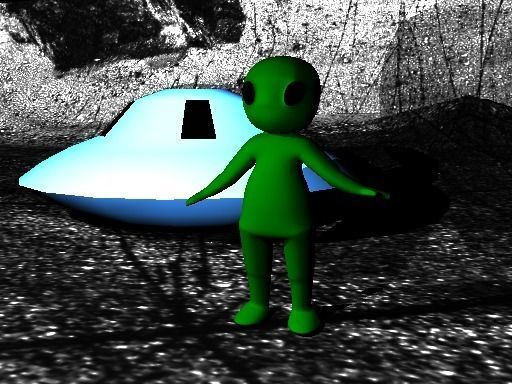 Alien girl Rigged 3D model 3D model_6