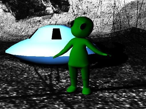 Alien girl Rigged 3D model 3D model_7