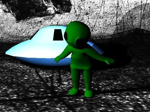 Alien girl Rigged 3D model 3D model_8