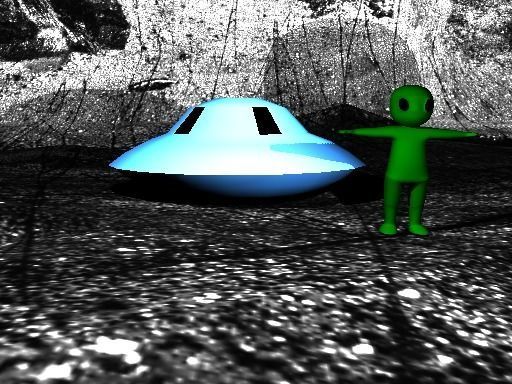 Alien girl Rigged 3D model 3D model_1