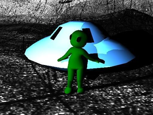 Alien girl Rigged 3D model 3D model_4