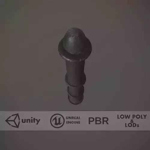 Barrier Bollard pack 5 Black v3