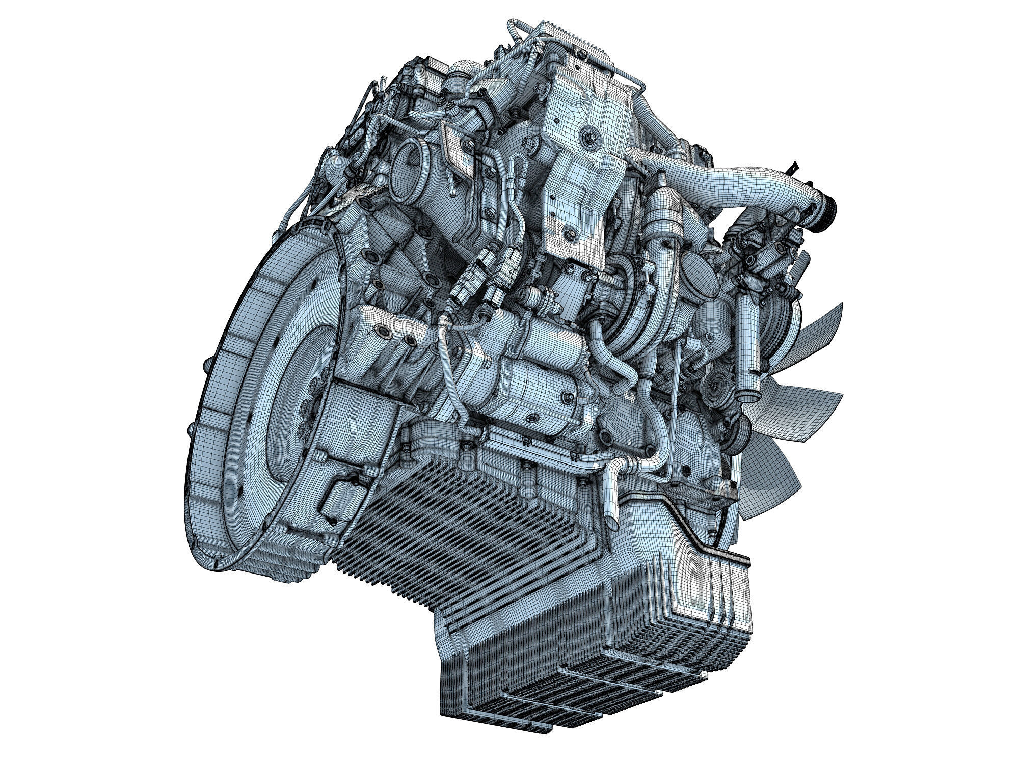 Detroit DD5 Engine 3D model_21
