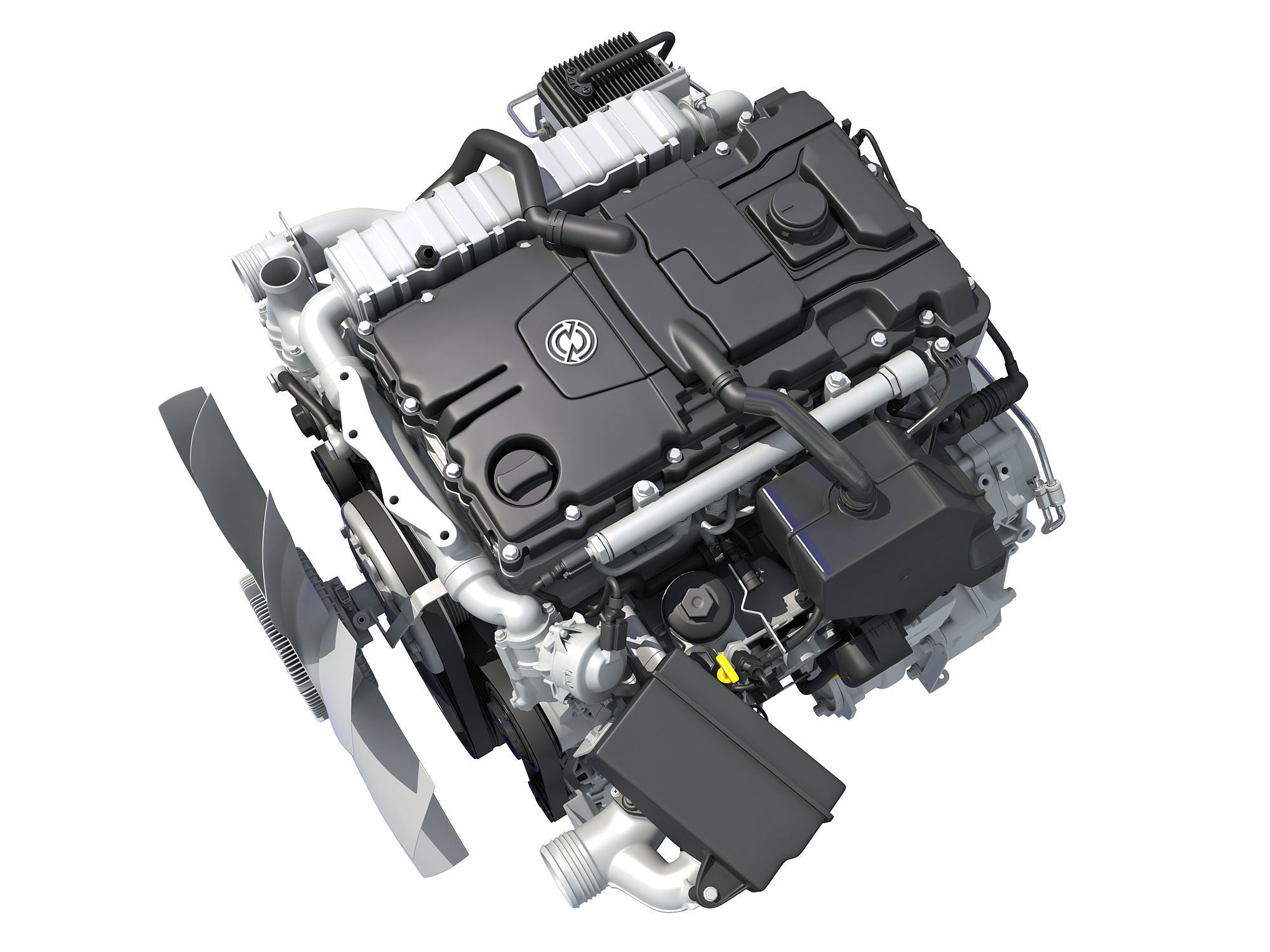 Detroit DD5 Engine 3D model_10