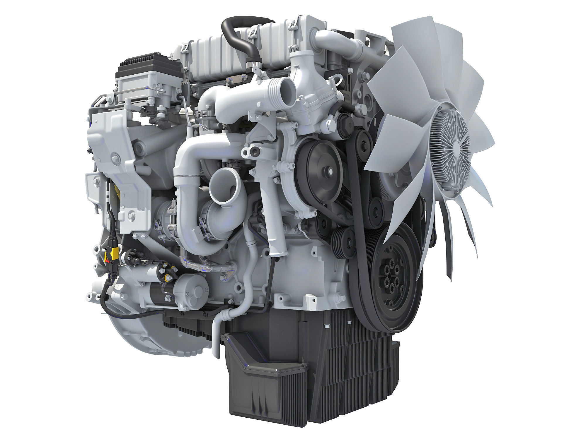 Detroit DD5 Engine 3D model_8
