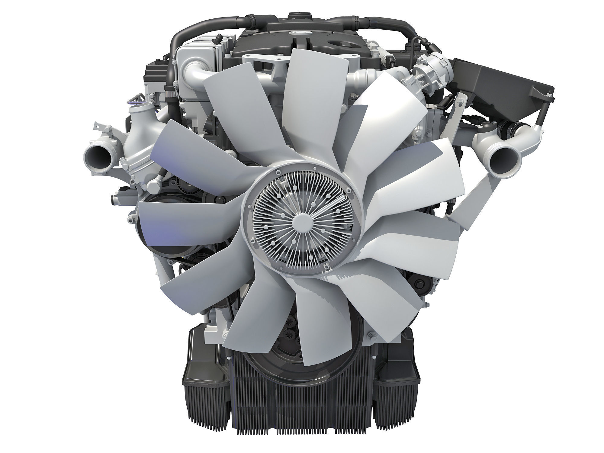 Detroit DD5 Engine 3D model_9