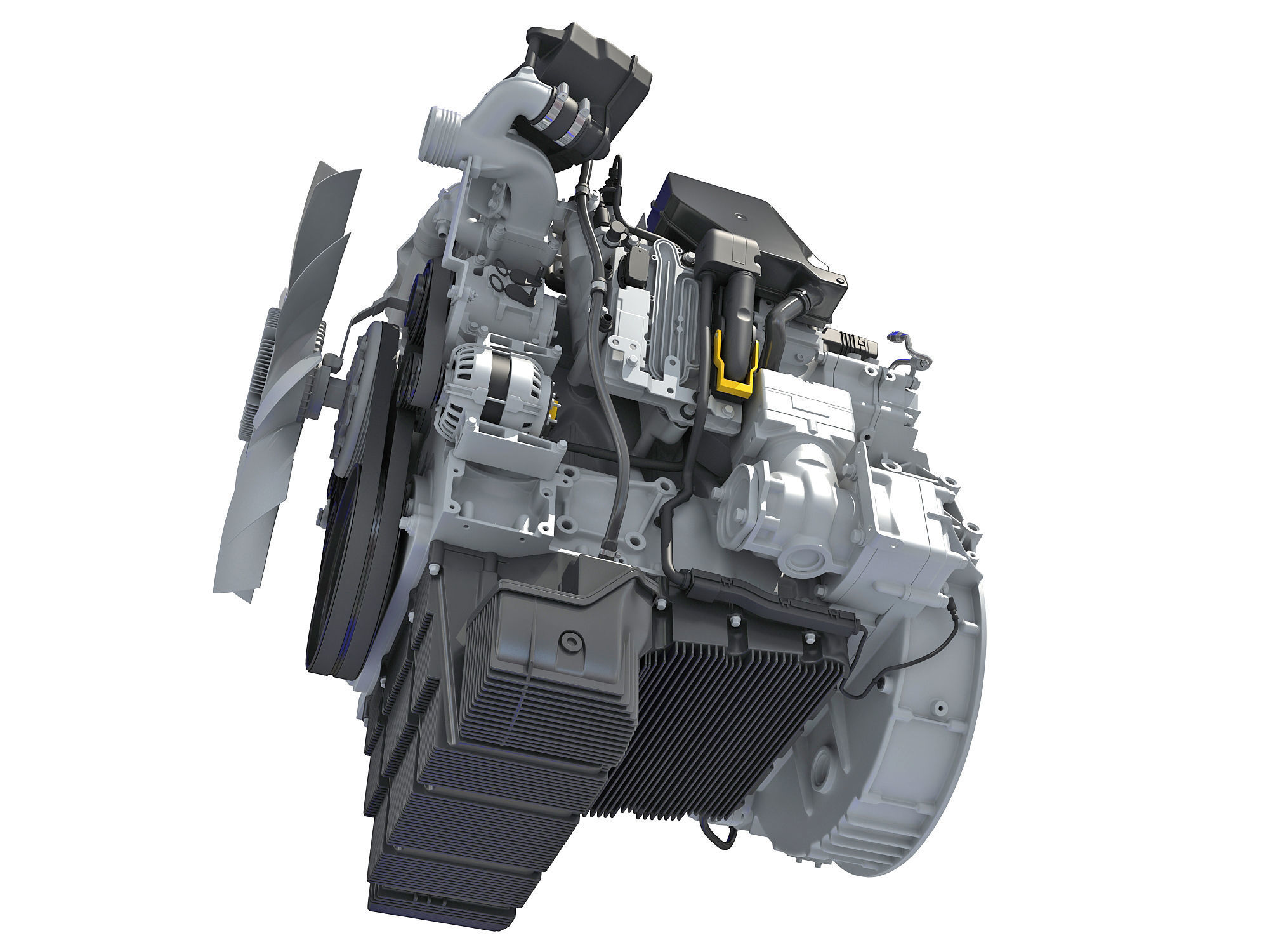 Detroit DD5 Engine 3D model_13