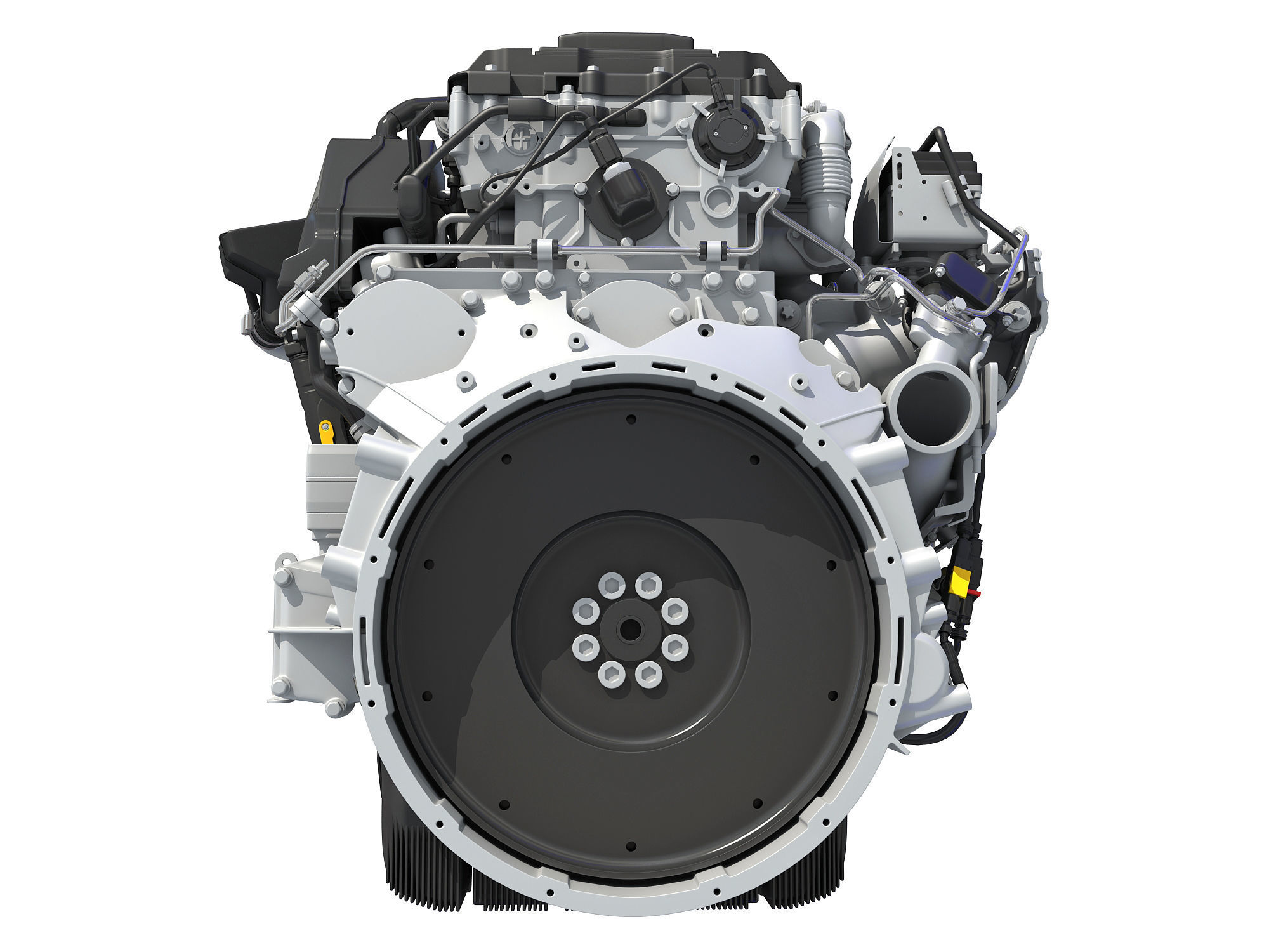 Detroit DD5 Engine 3D model_5