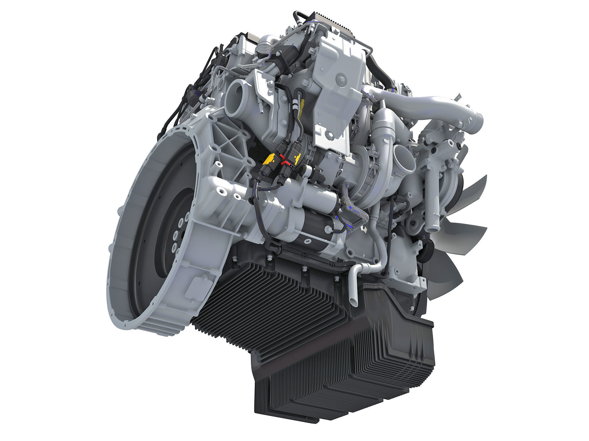 Detroit DD5 Engine 3D model_12