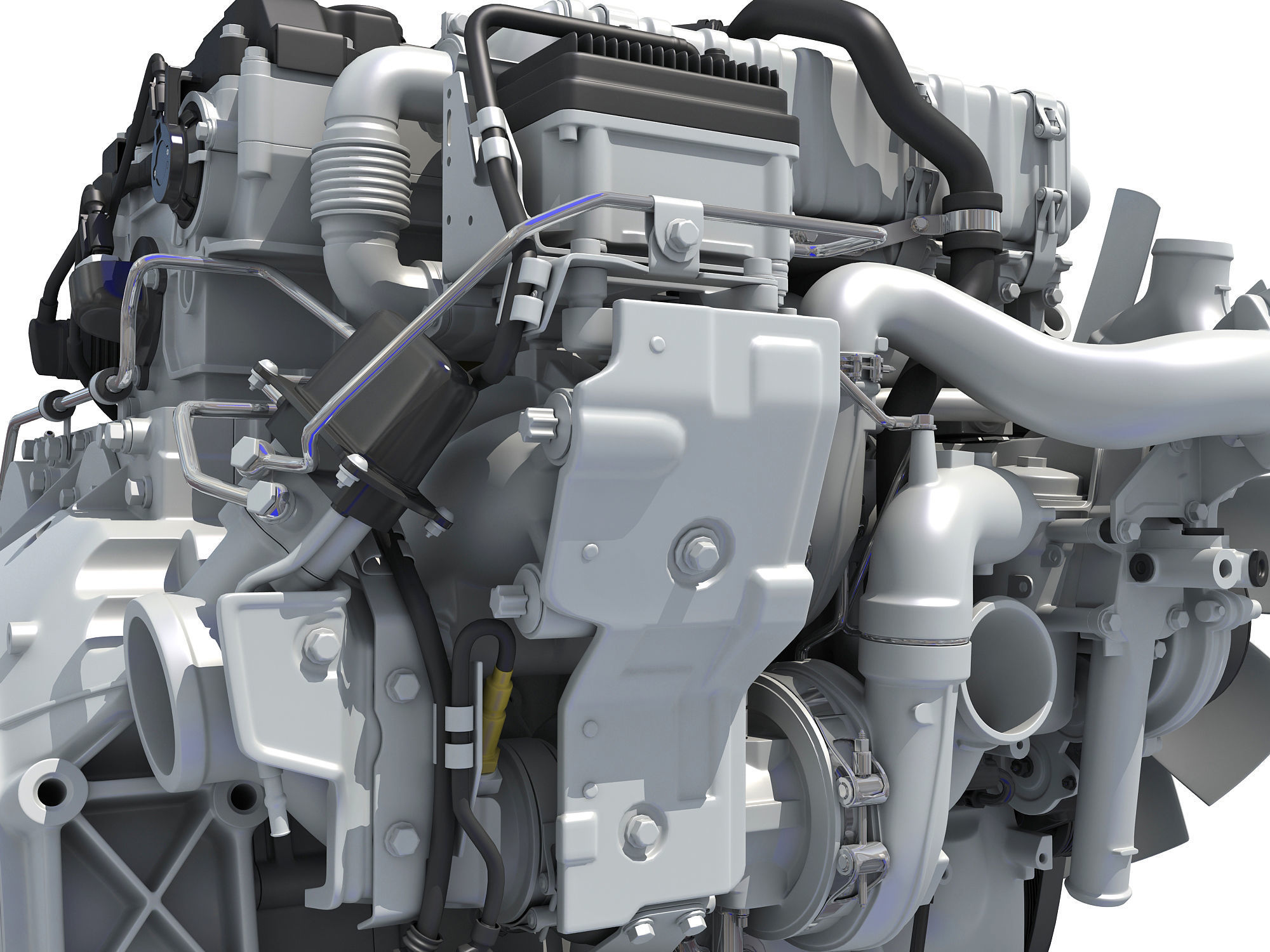 Detroit DD5 Engine 3D model_15