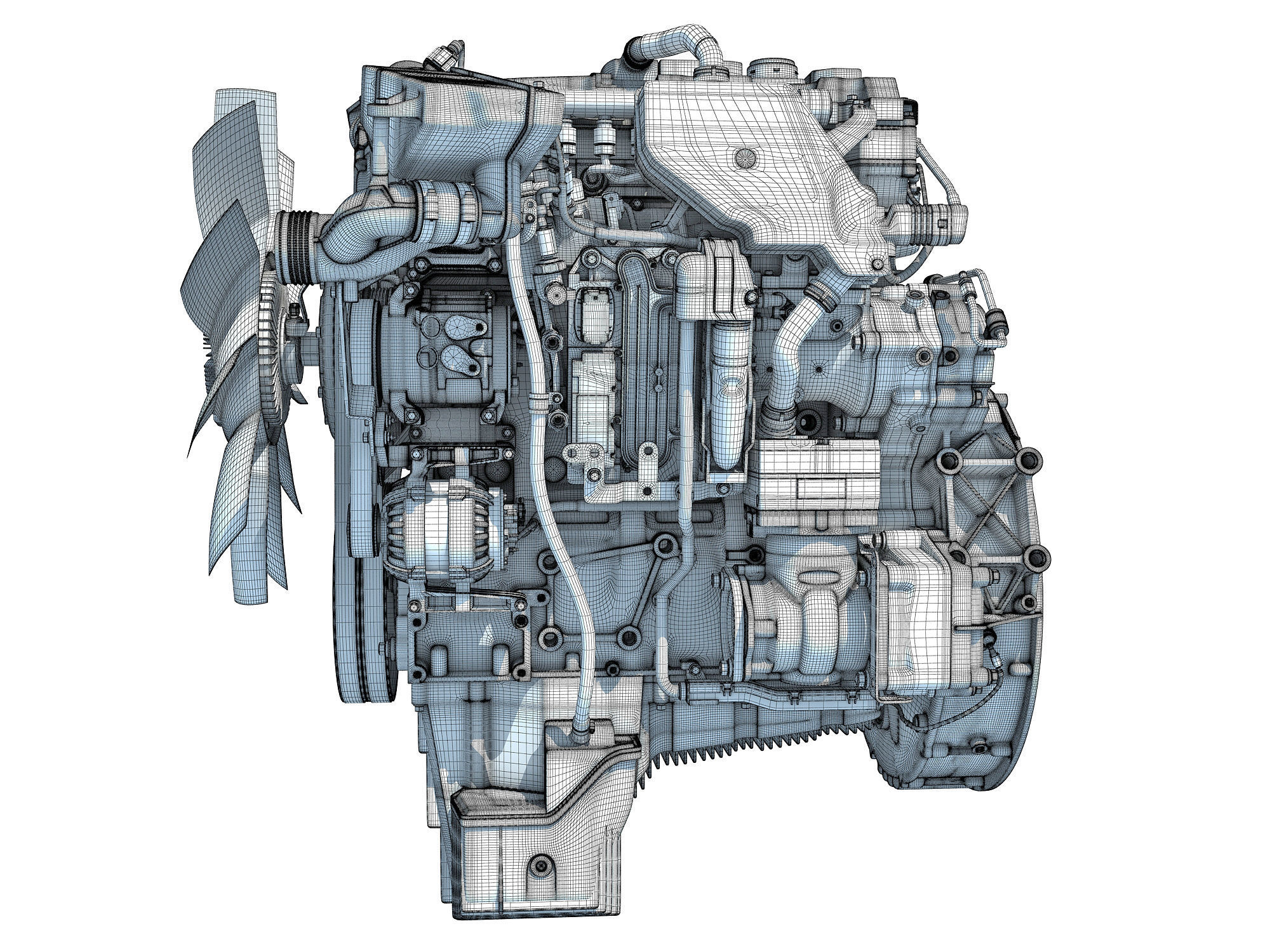 Detroit DD5 Engine 3D model_17