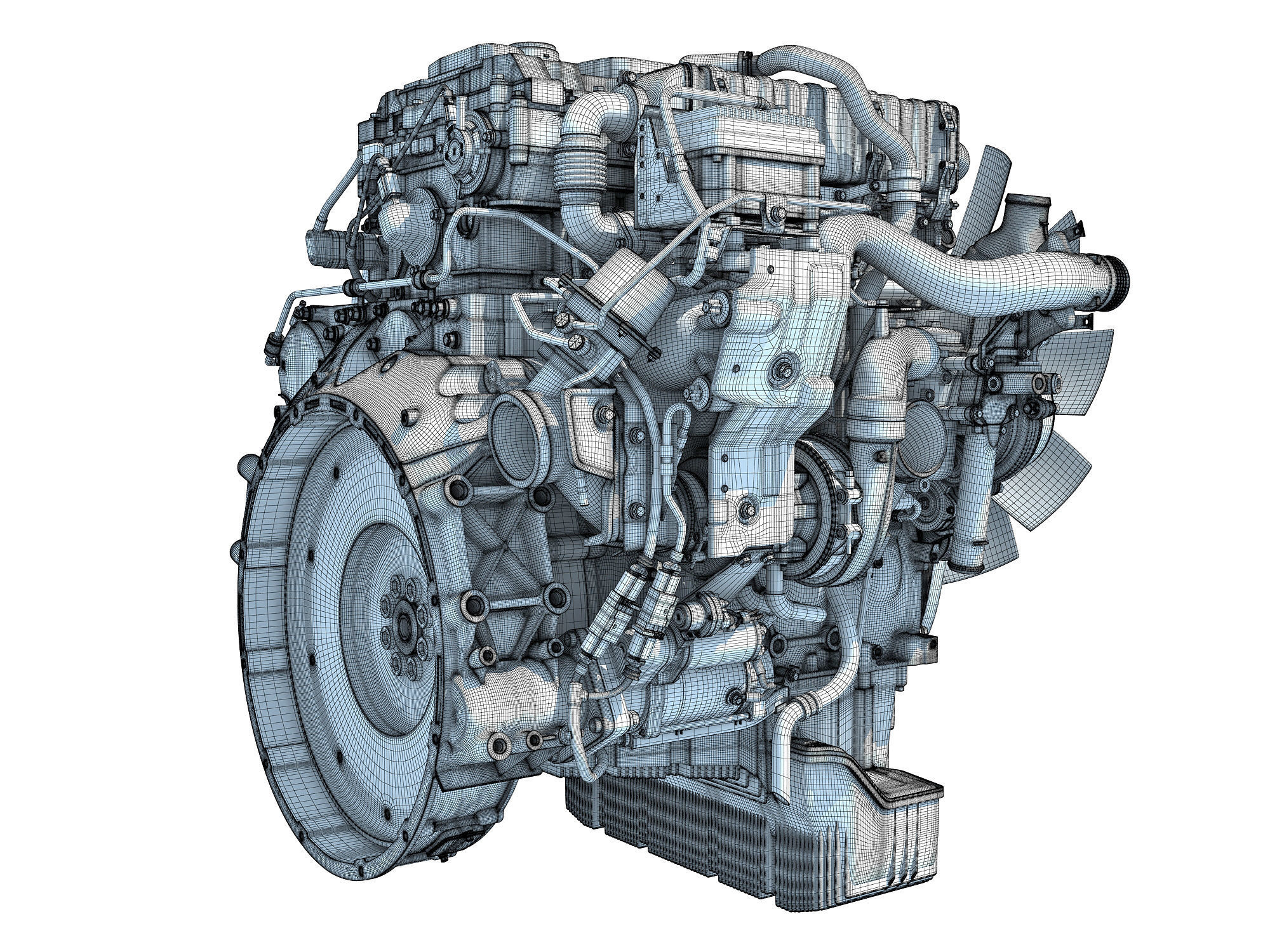 Detroit DD5 Engine 3D model_19