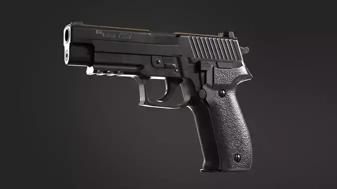Sig Sauer P226 Low-poly 3D model