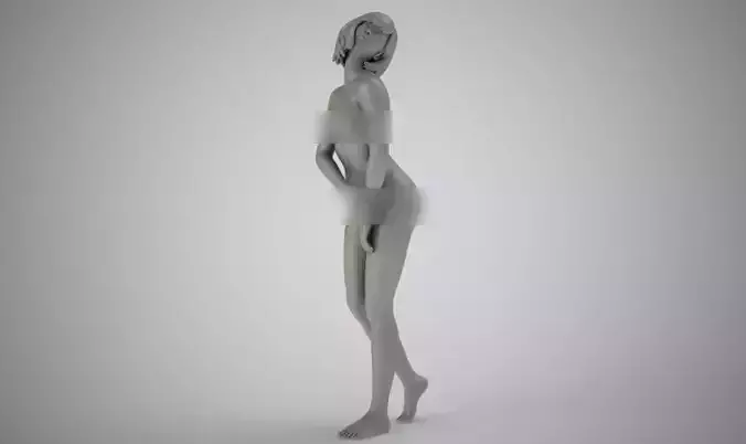 Delicate naked woman