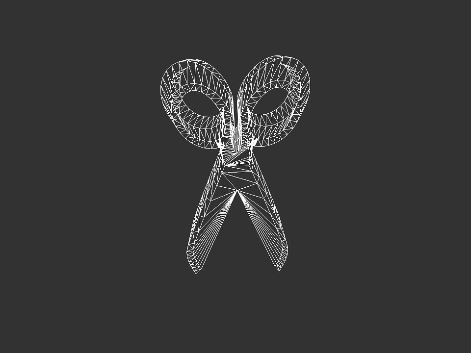 3D scissor shape 3D print model_26