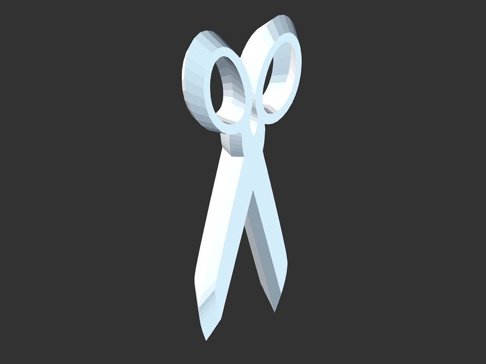 3D scissor shape 3D print model_14