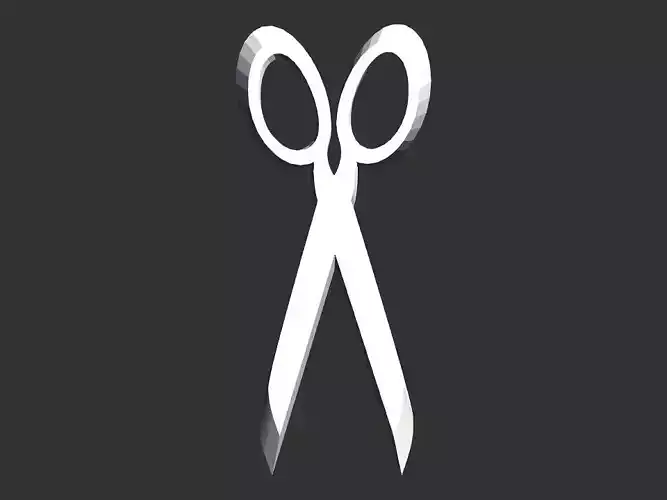 3D scissor shape 3D print model