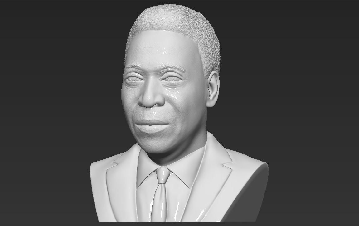 Pele bust 3D printing ready stl obj formats 3D print model_1