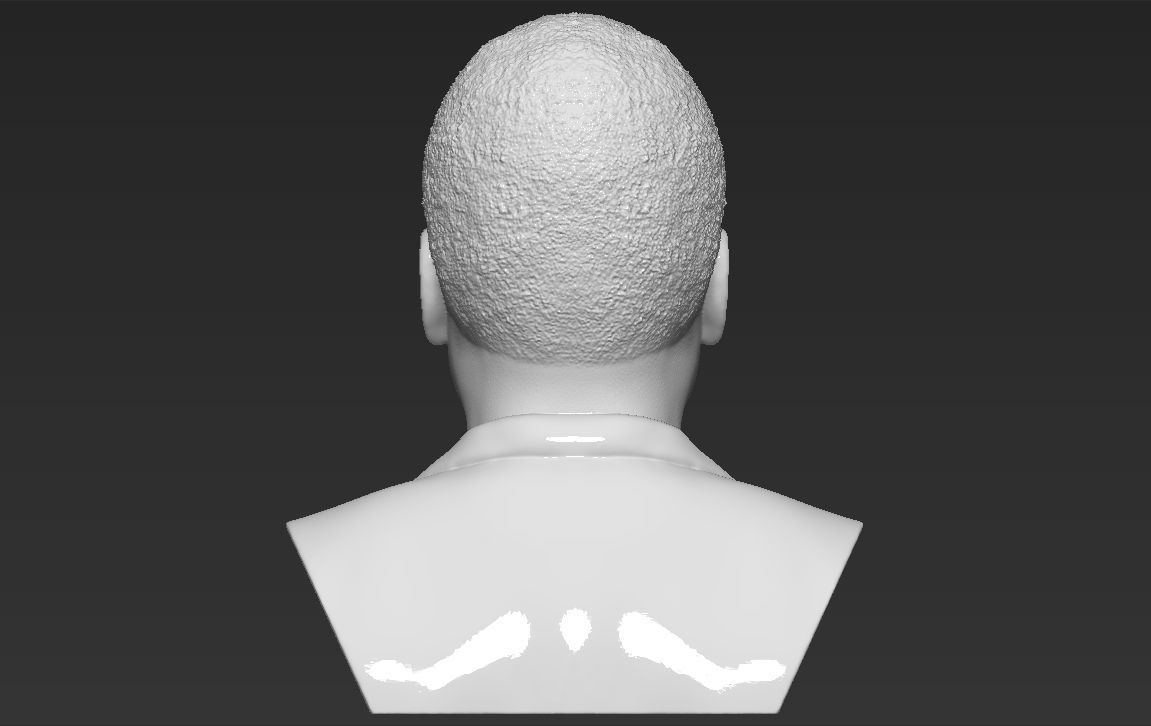 Pele bust 3D printing ready stl obj formats 3D print model_5