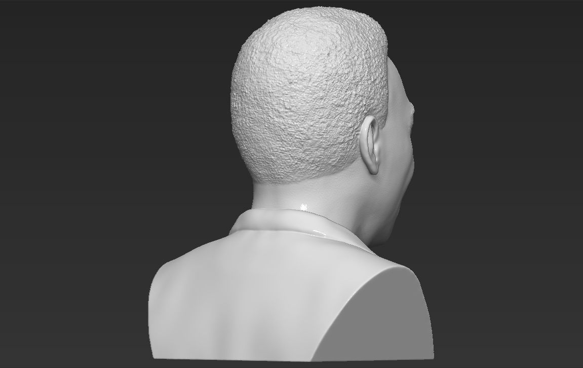 Pele bust 3D printing ready stl obj formats 3D print model_6