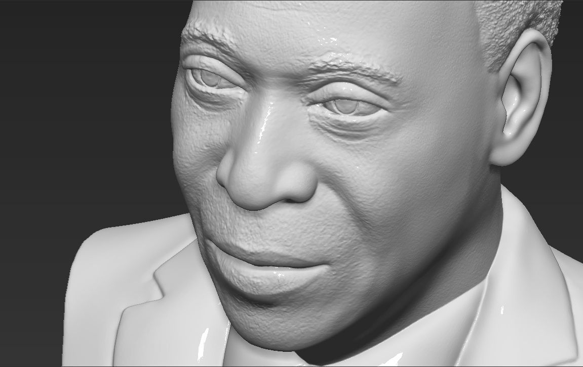 Pele bust 3D printing ready stl obj formats 3D print model_14