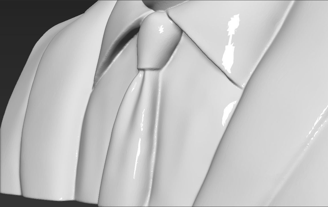 Pele bust 3D printing ready stl obj formats 3D print model_26