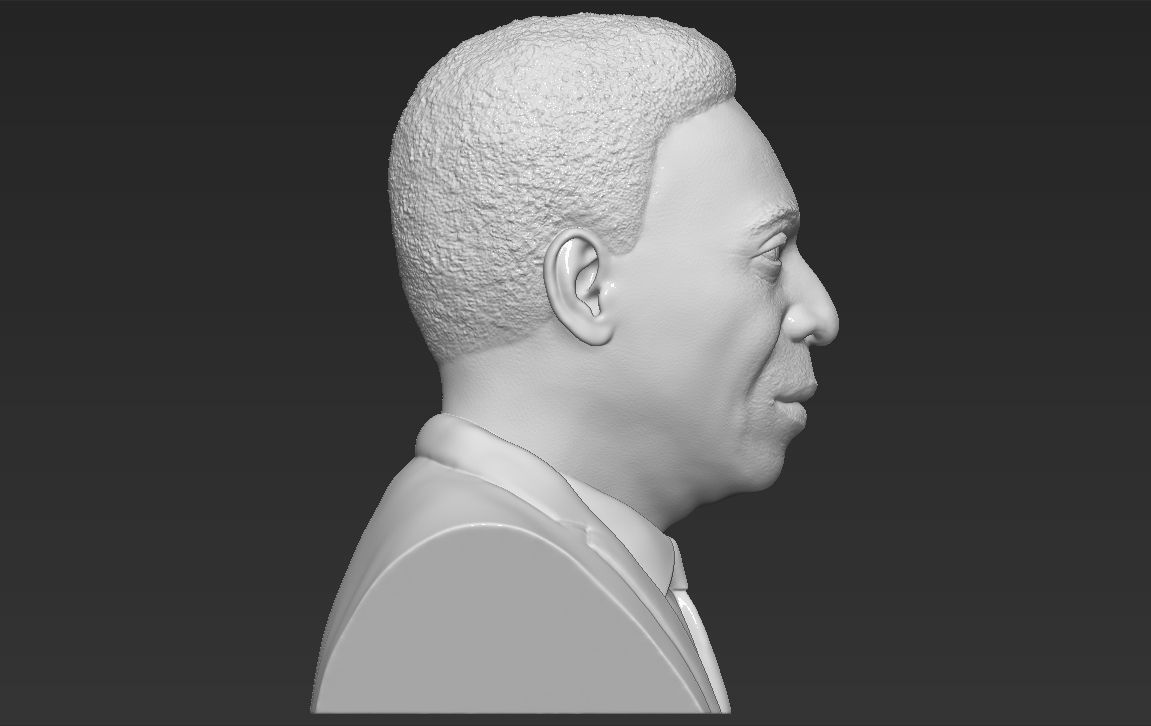 Pele bust 3D printing ready stl obj formats 3D print model_7