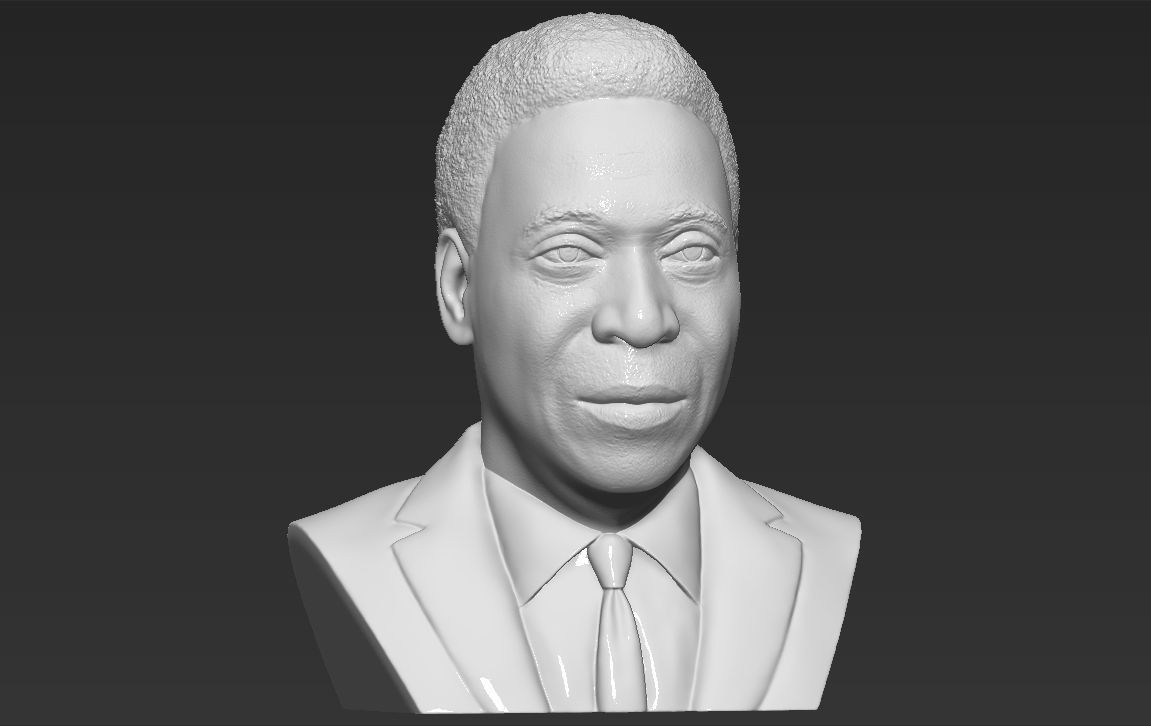 Pele bust 3D printing ready stl obj formats 3D print model_10