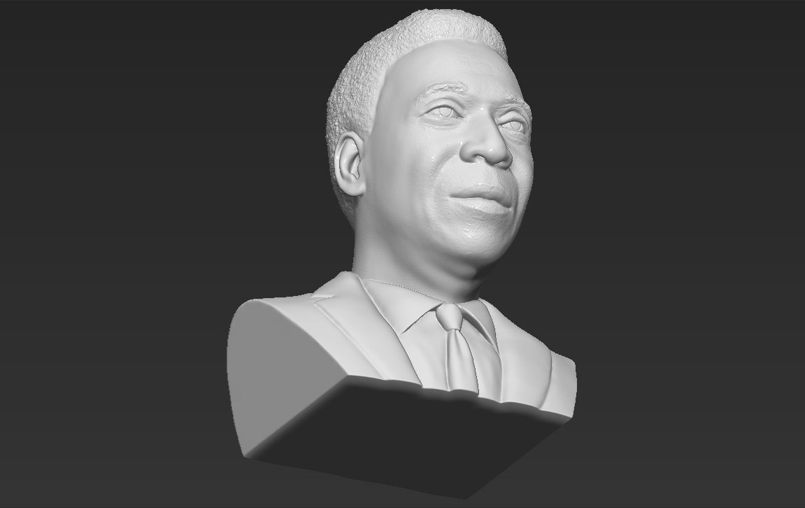 Pele bust 3D printing ready stl obj formats 3D print model_23