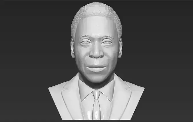 Pele bust 3D printing ready stl obj formats 3D print model