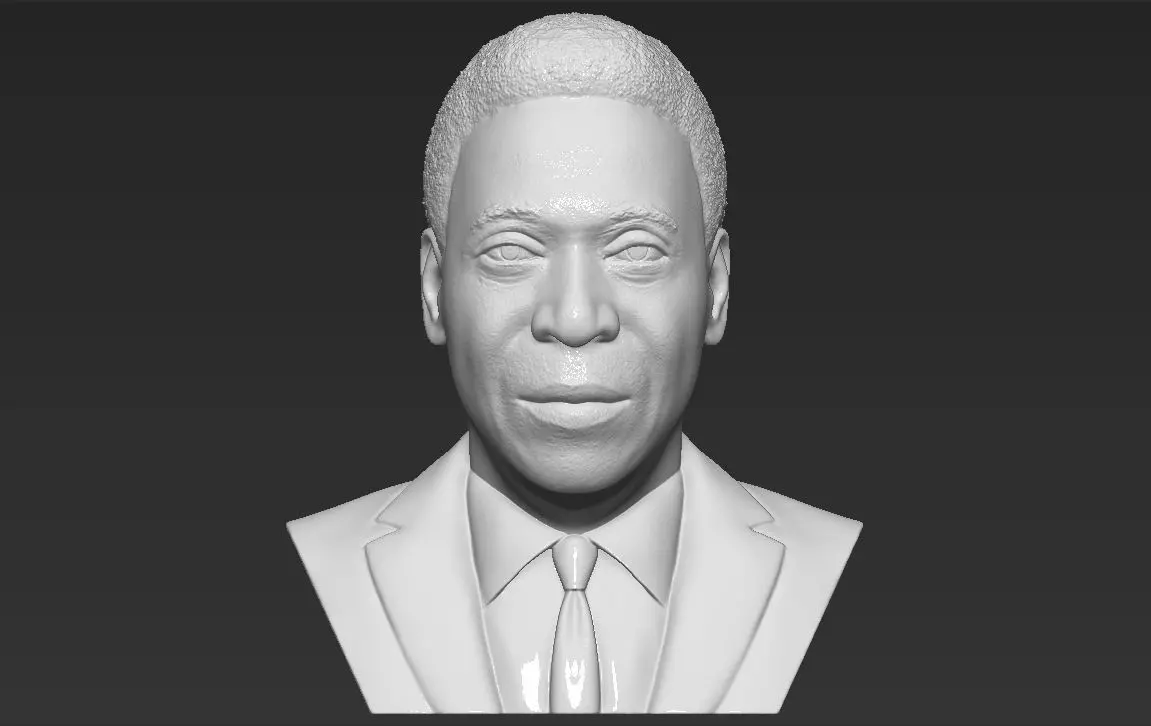 Pele bust 3D printing ready stl obj formats 3D print model_0