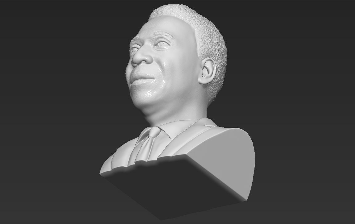 Pele bust 3D printing ready stl obj formats 3D print model_24