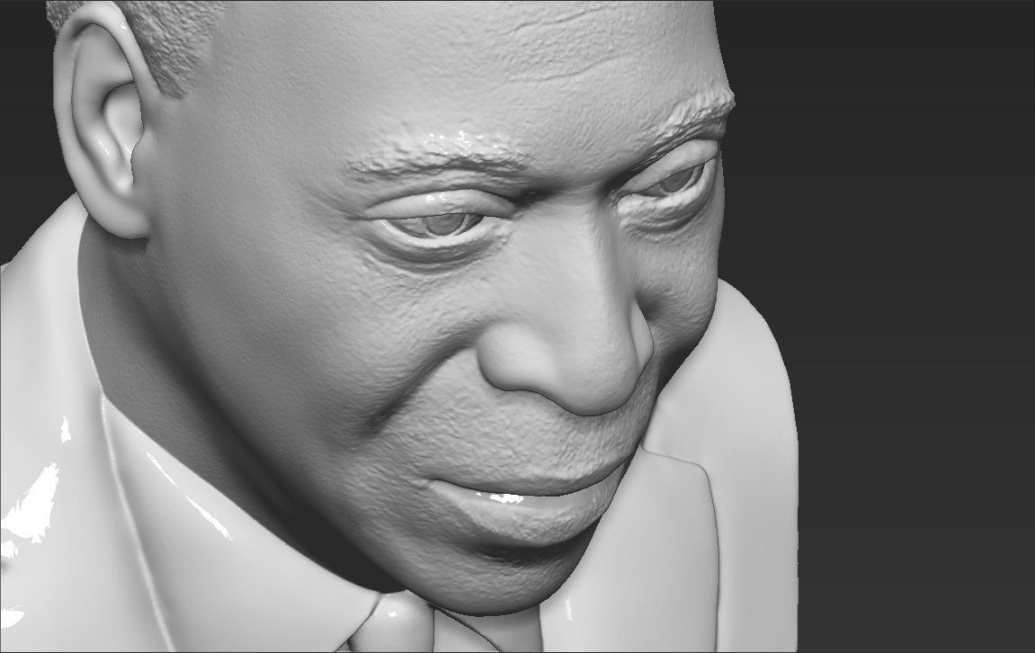 Pele bust 3D printing ready stl obj formats 3D print model_15