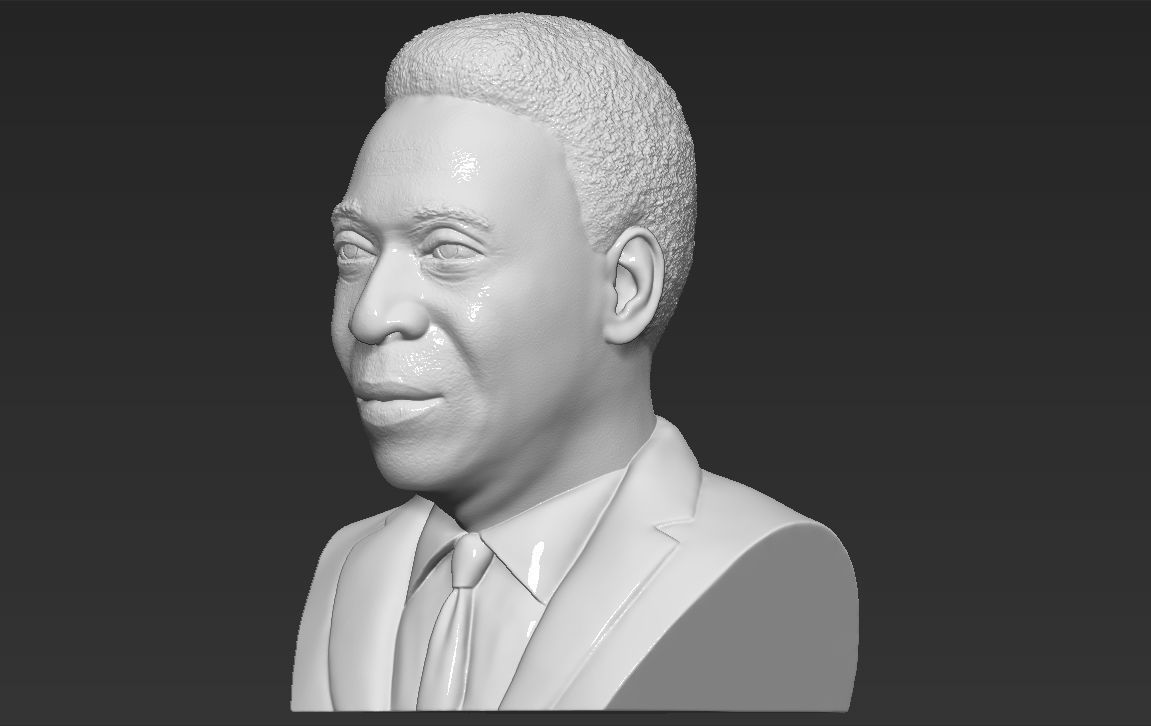 Pele bust 3D printing ready stl obj formats 3D print model_2