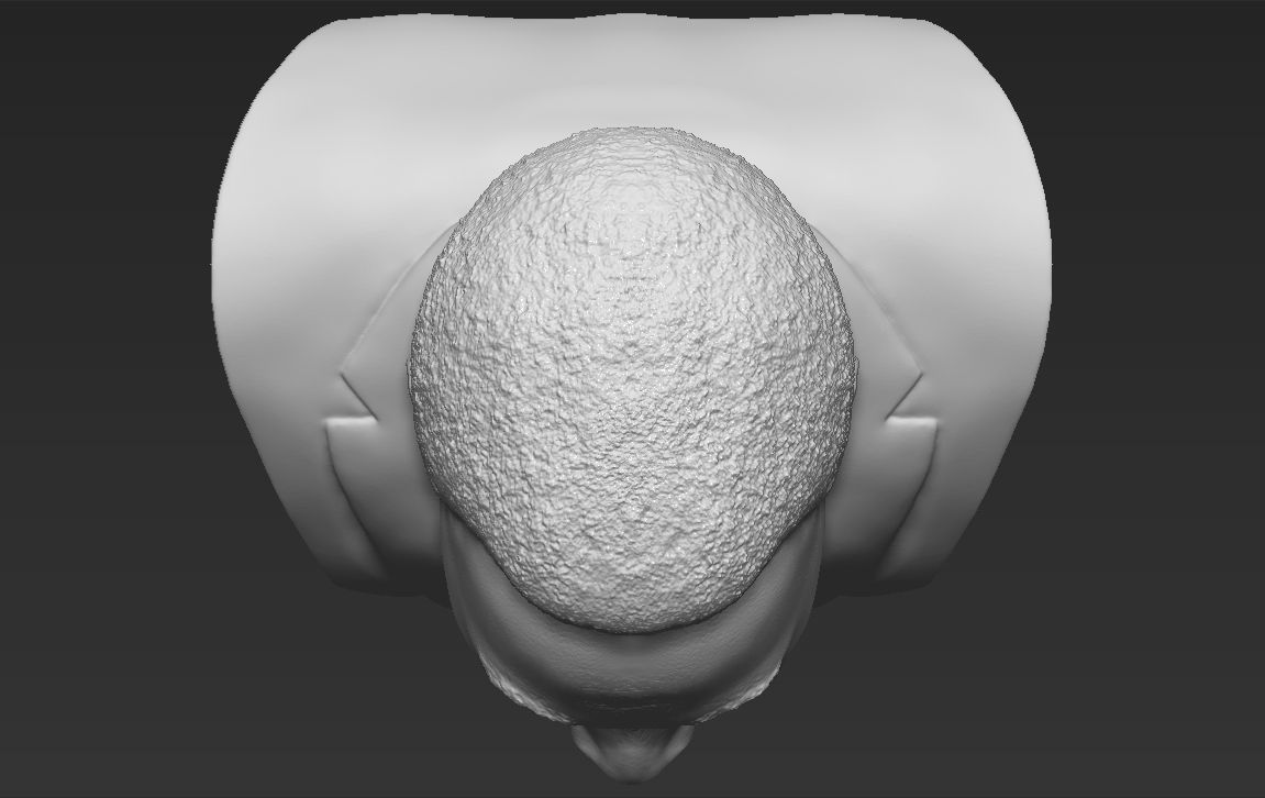 Pele bust 3D printing ready stl obj formats 3D print model_21