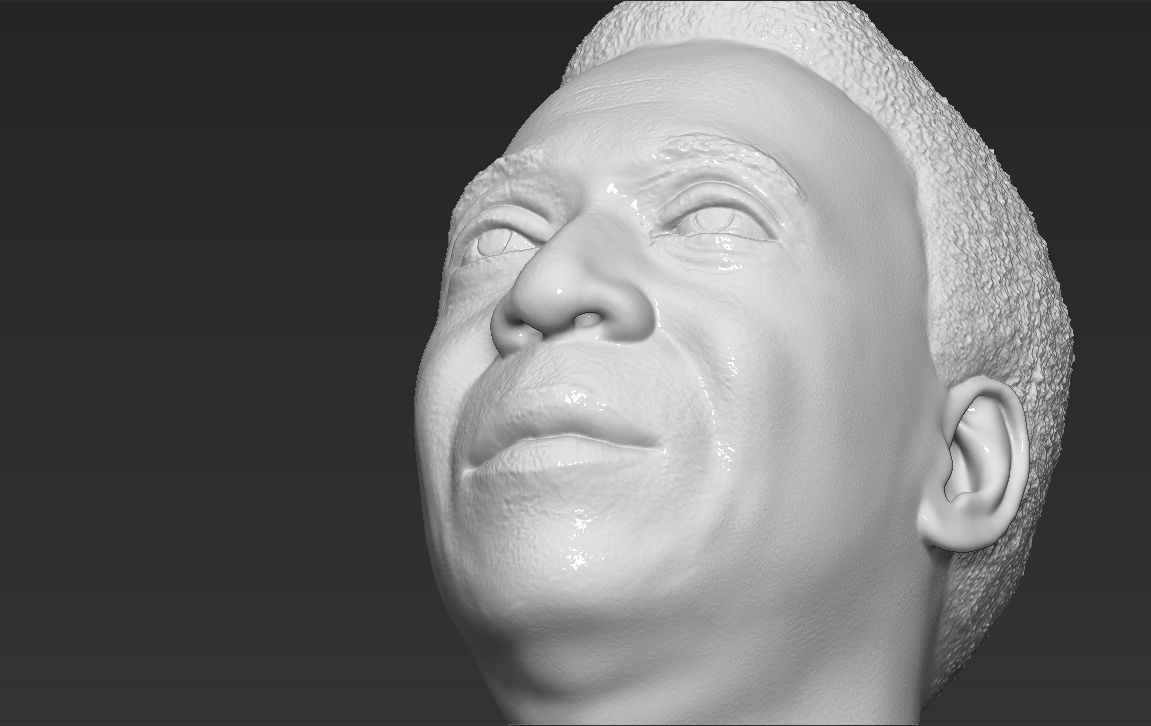 Pele bust 3D printing ready stl obj formats 3D print model_16