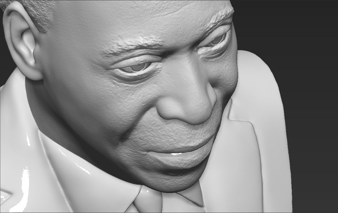 Pele bust 3D printing ready stl obj formats 3D print model_18